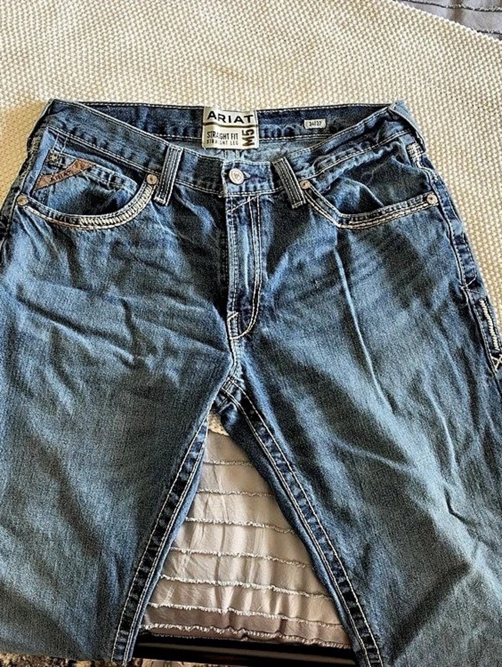 Ariat M5 Straight Fit Jeans Western Blue Jeans 34x32